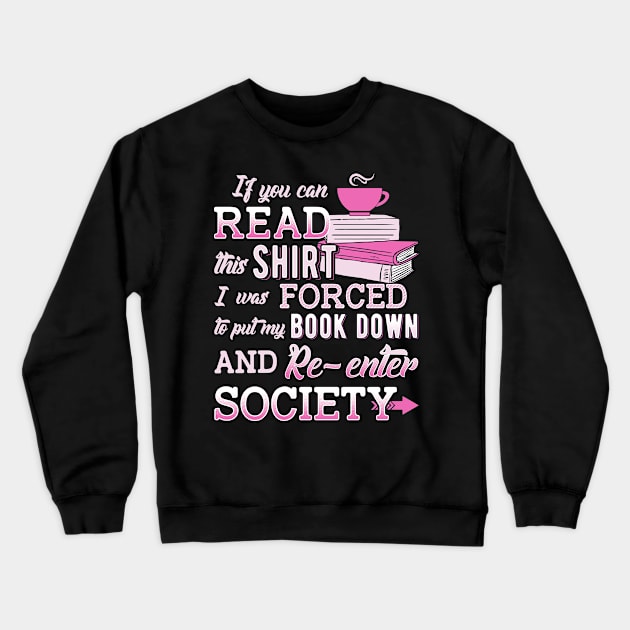 Put My Book Down Funny Crewneck Sweatshirt by KsuAnn